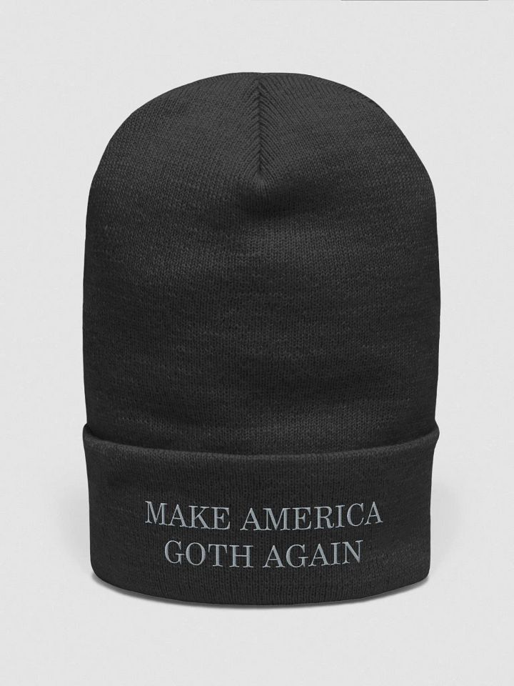 Make America Goth Again Beanie - Grey product image (1)