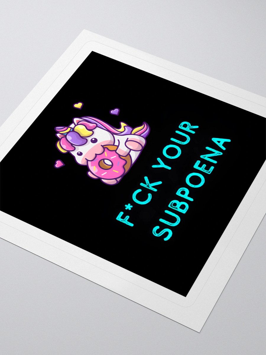 F*ck Your Subpoena Sticker product image (3)