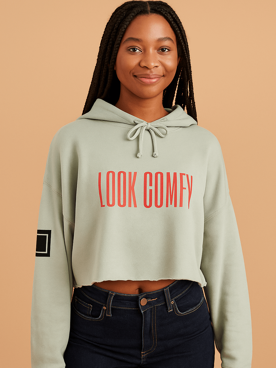 LOOK COMFY - Chic Cropped Hoodie product image (1)