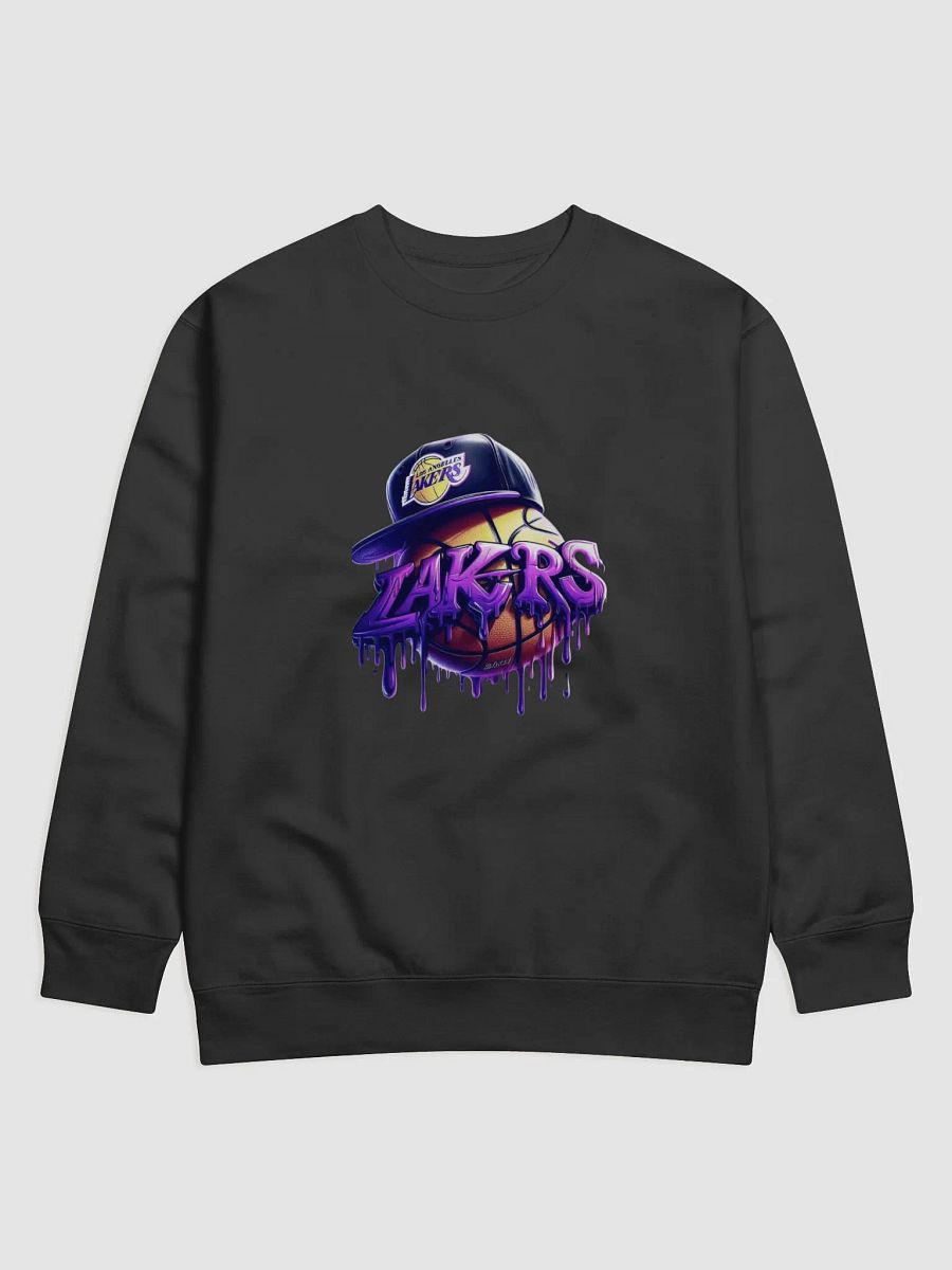 Lakers Graffiti Basketball Cap Sweatshirt product image (1)