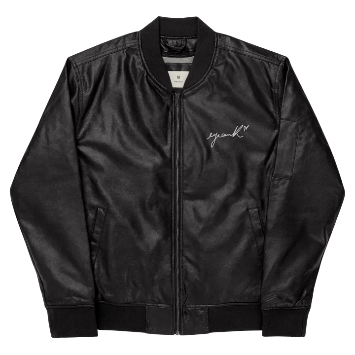 EYEAMKI Black Bomber Jacket product image (1)