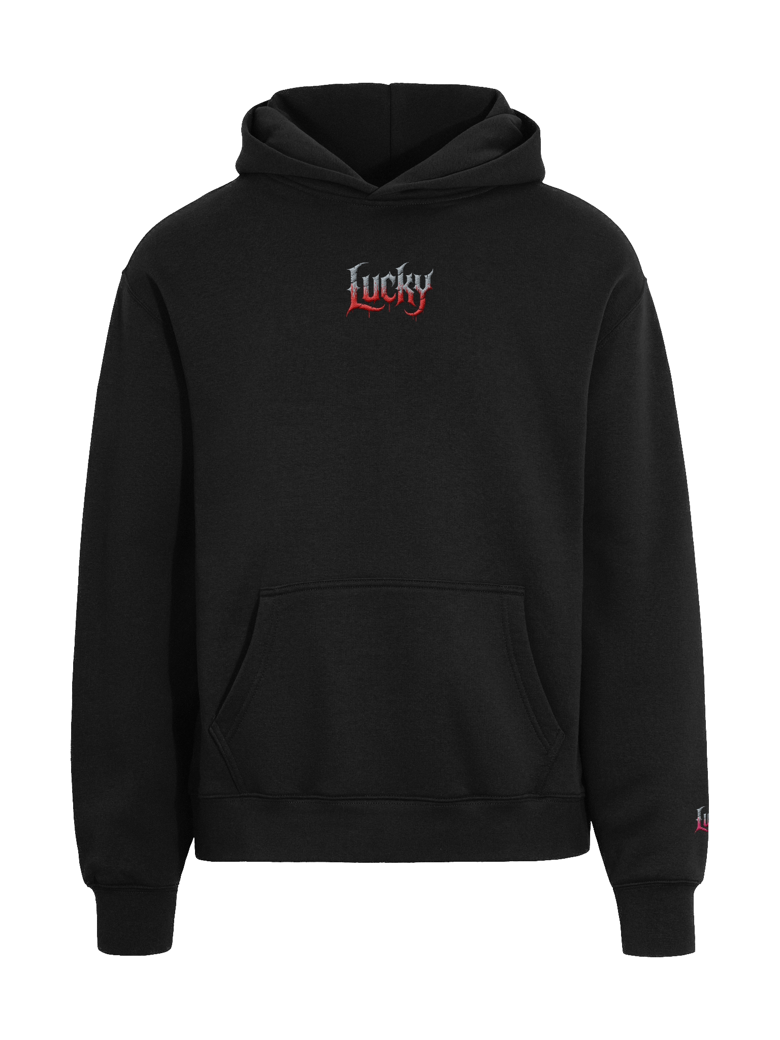 Lucky Gothic Flame Oversized Hoodie product image (3)