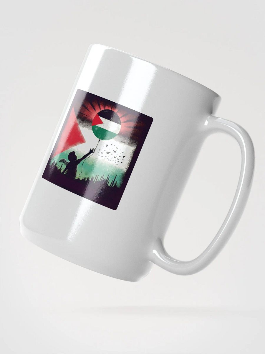 Palestinian Flag Balloon Mug | Free Palestine AI Work product image (2)