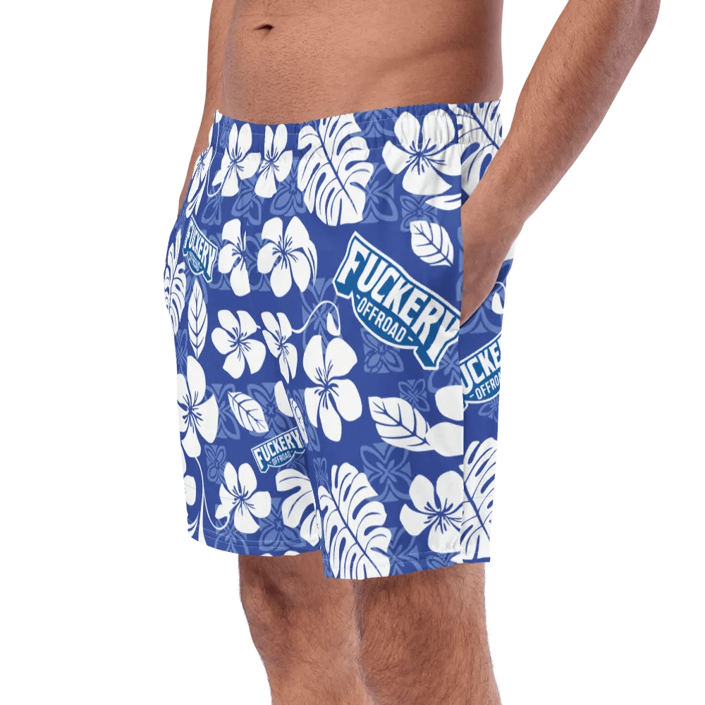 Fuckery Offroad Mens Hawaiian Shorts - Blue product image (7)