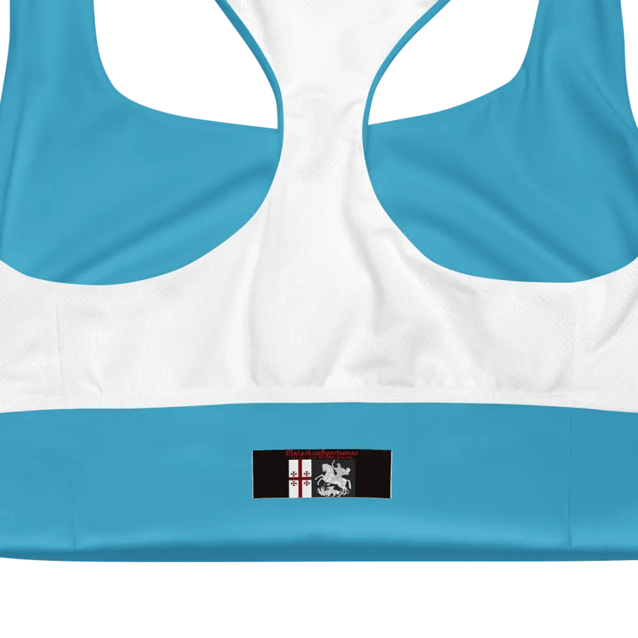 Sky Blue Serenity Longline Sports Bra product image (12)