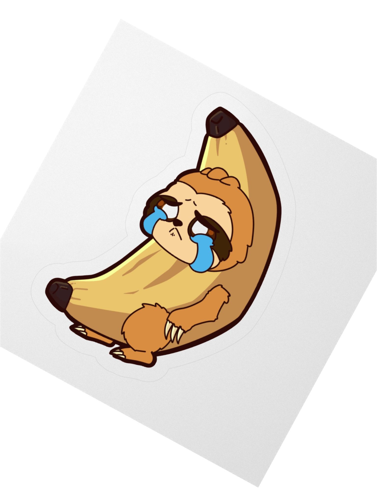 Sad time Banansloth sticker product image (2)