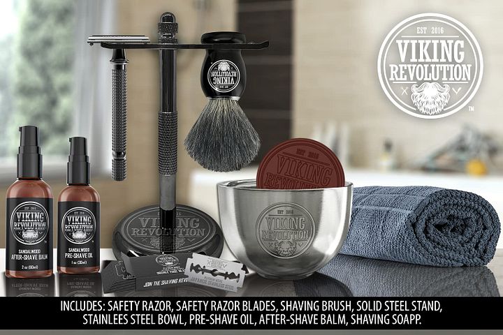 Viking Revolution Luxury Safety Razor Shaving Kit - The Ultimate Grooming Experience product image (2)