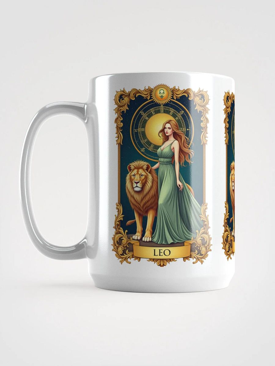 Leo Zodiac Tarot Design - Majestic Lion and Goddess Aesthetic product image (6)