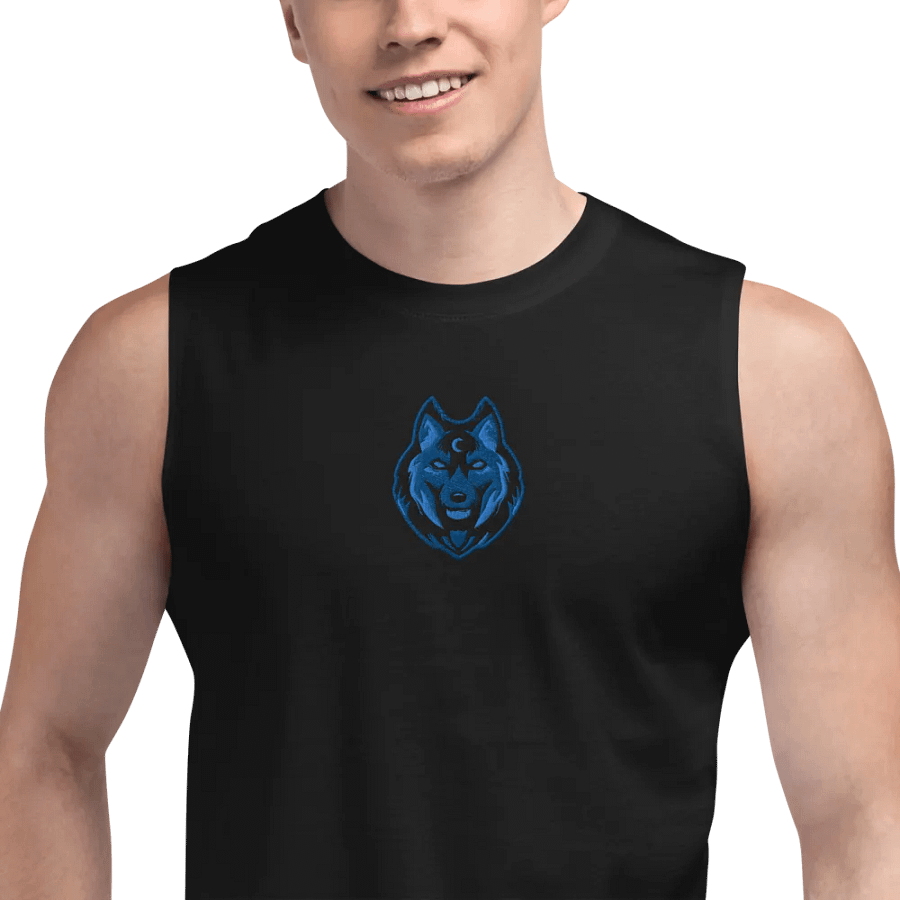 Lunar Wolf Muscle Tank product image (4)