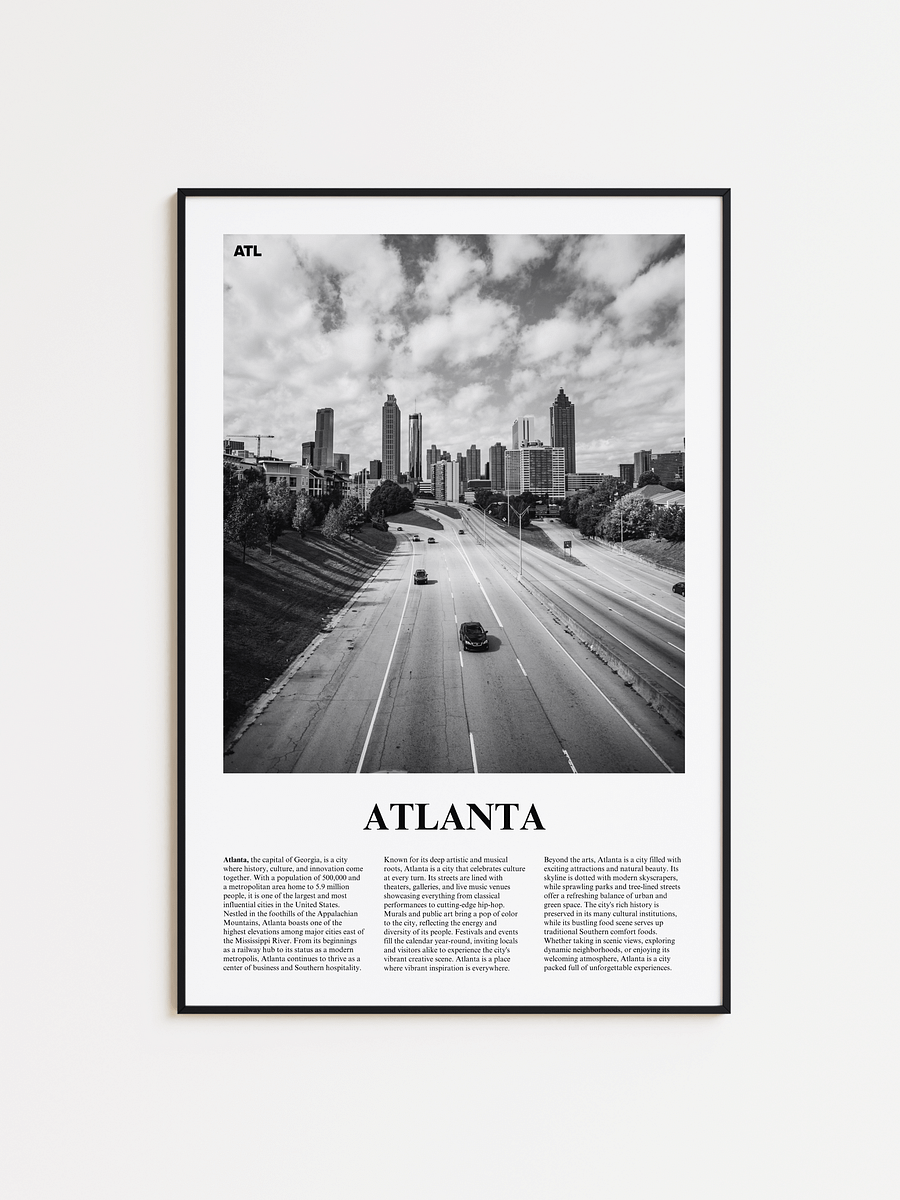 Atlanta 03 Newspaper Poster | Framed product image (1)
