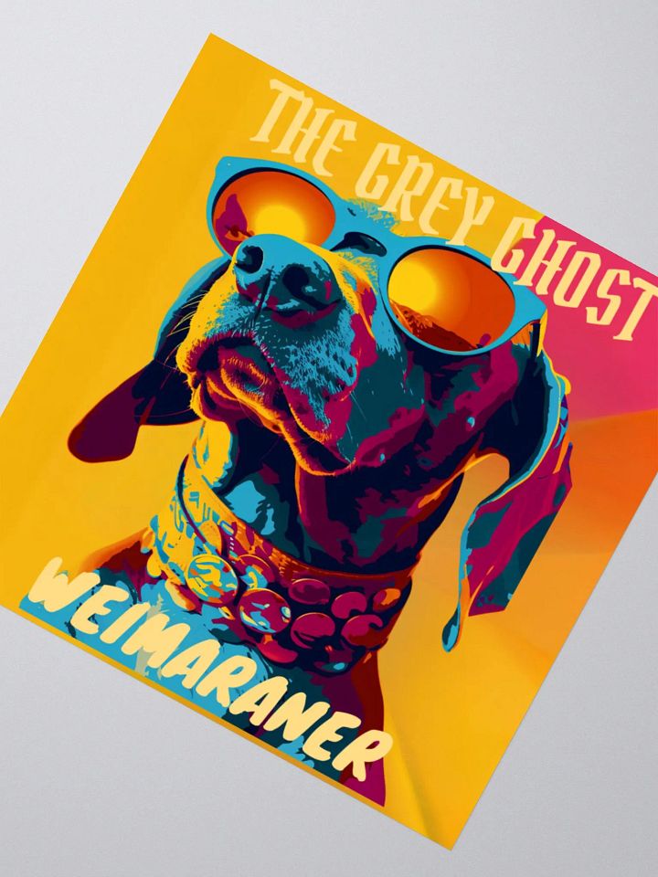 The Grey Ghost Weimaraner Kiss Cut Sticker product image (4)