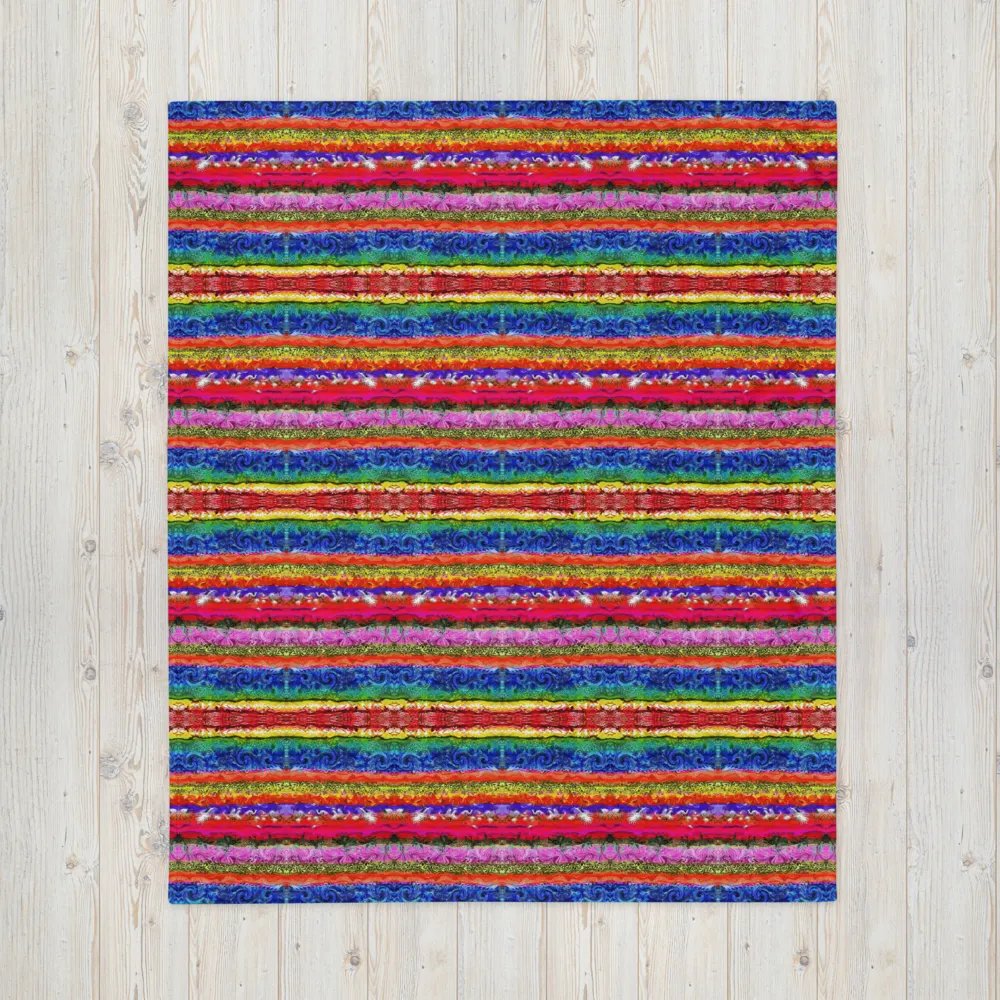 Boho colorful Stripes - Throw Blanket product image (7)