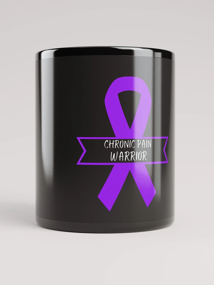 Chronic Pain Warrior Awareness Ribbon Mug- White Print product image (1)