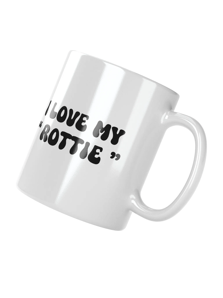 I Love My "Rottie" Retro Chic Small Ceramic Mug For Rottie Lovers product image (5)