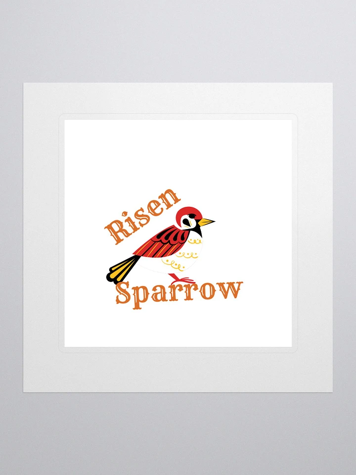 Risen Sparrow Bird Sticker product image (1)