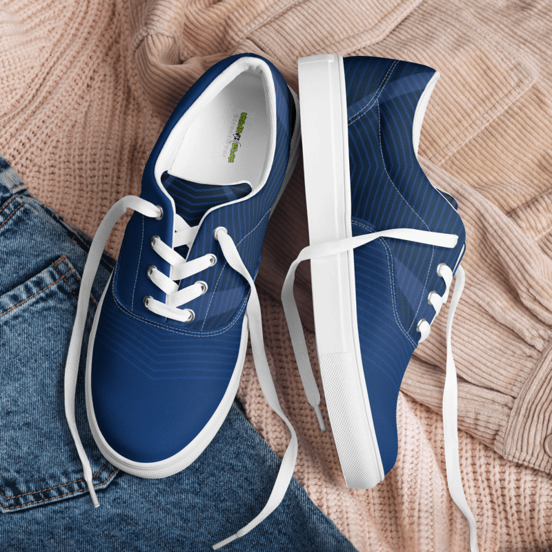 Urban Edge Symmetry Street: Men's Geometric Canvas Shoes product image (1)