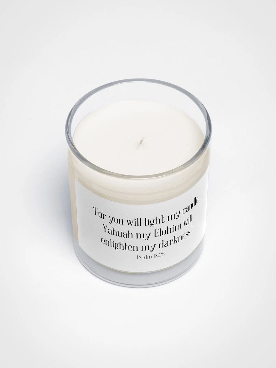 Inspirational Psalm 18:28 Soy Wax Candle product image (3)