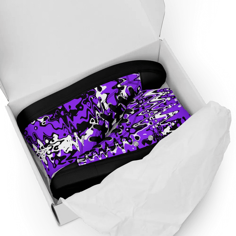 Cyberpurple high top canvas shoes (womens) product image (10)