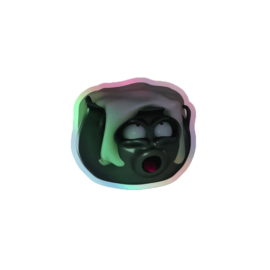 Cummy Cauldron Holographic Sticker (GRAND STROKERS) product image (1)