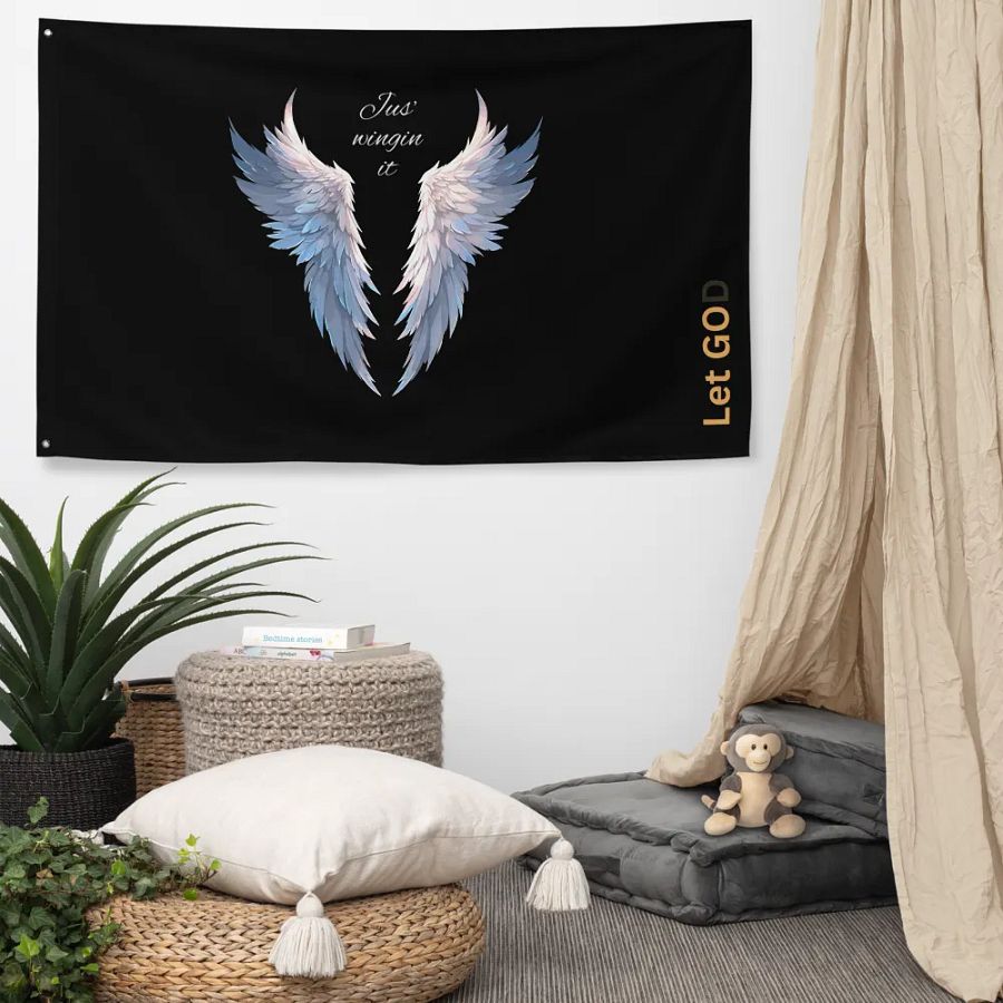 Divine Wings All-Over Print Flag product image (5)