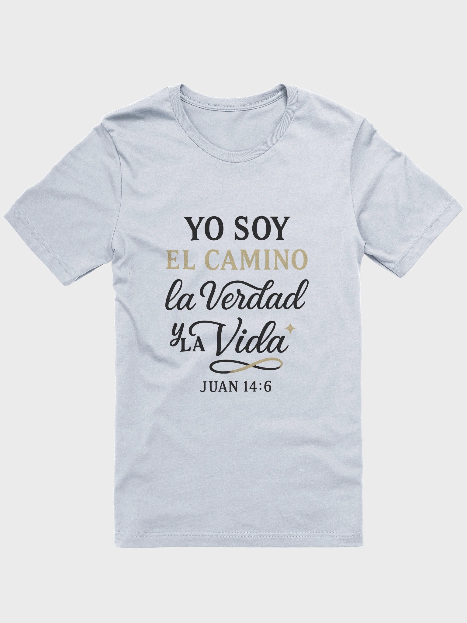 Christian T-Shirt – “Yo Soy el Camino, la Verdad y la Vida” (John 14:6) – Spanish Bible Verse product image (1)