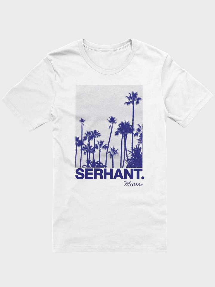 SERHANT. Miami Palm Trees White T-Shirt product image (1)