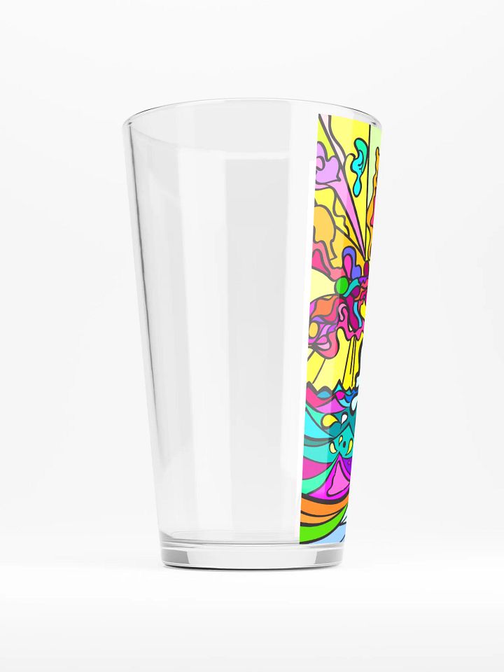 Vibrant Swirls Shaker Pint Glass - Wave at Sunset product image (2)