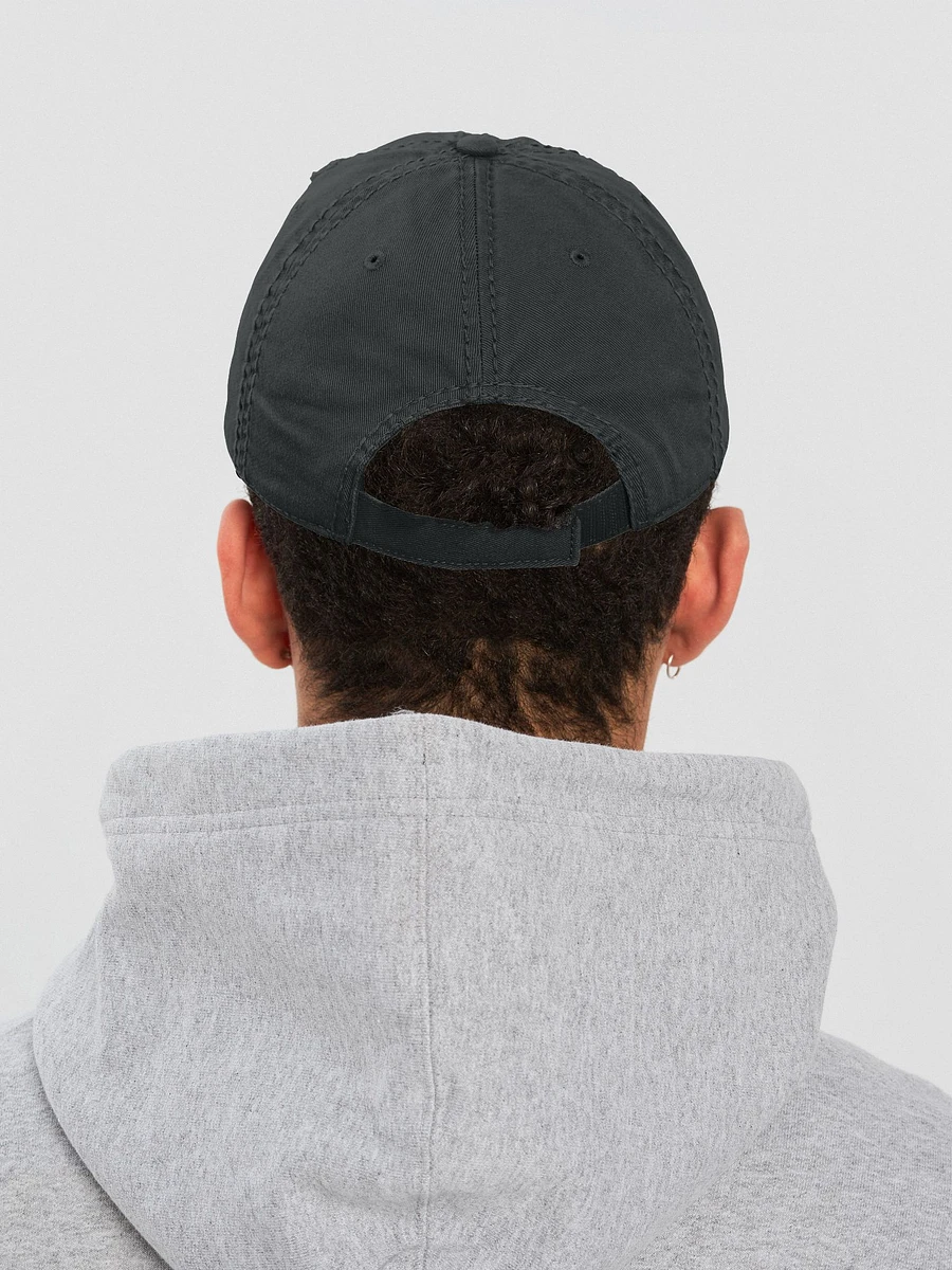 Distressed B/W logo hat product image (5)