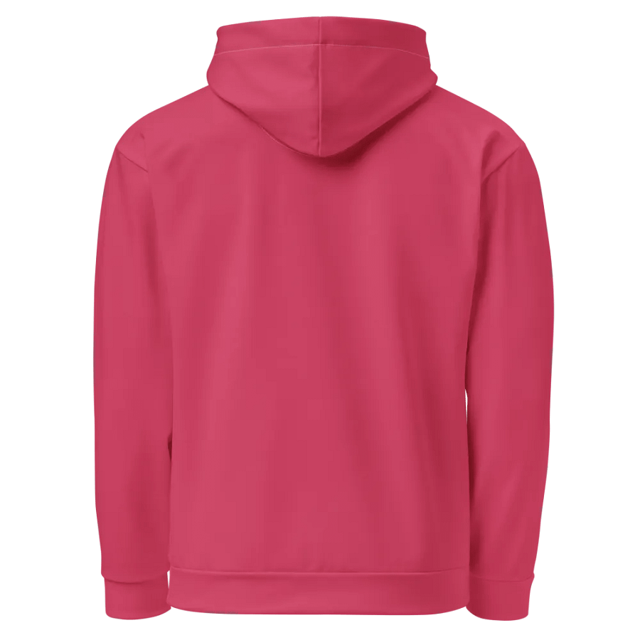 Plain Ruby Red True Summer Unisex Recycled Polyester Heavyweight Premium Hoodie by Treasure Pie product image (6)
