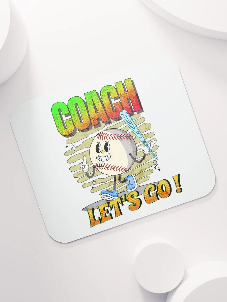 Retro Mascot Coach Lets Go Mouse Pad product image (5)