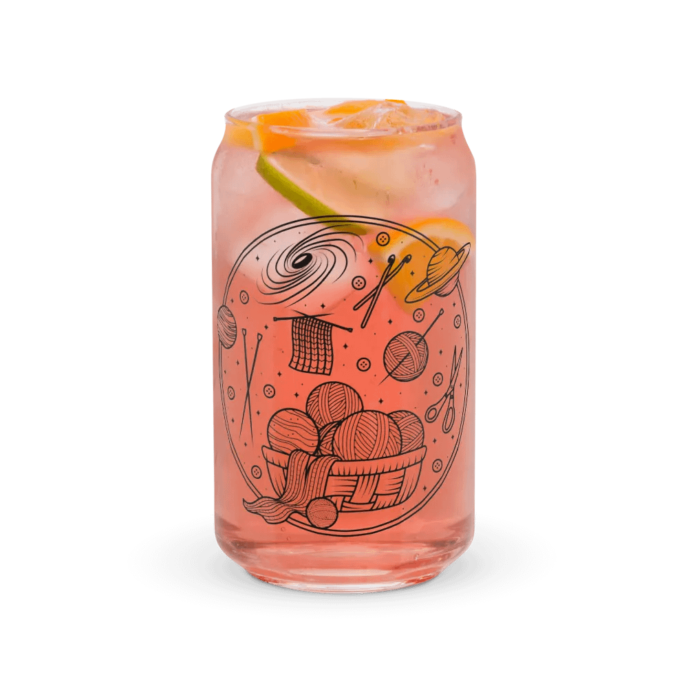 Yarn in Space Soda Can Shaped Glass product image (5)