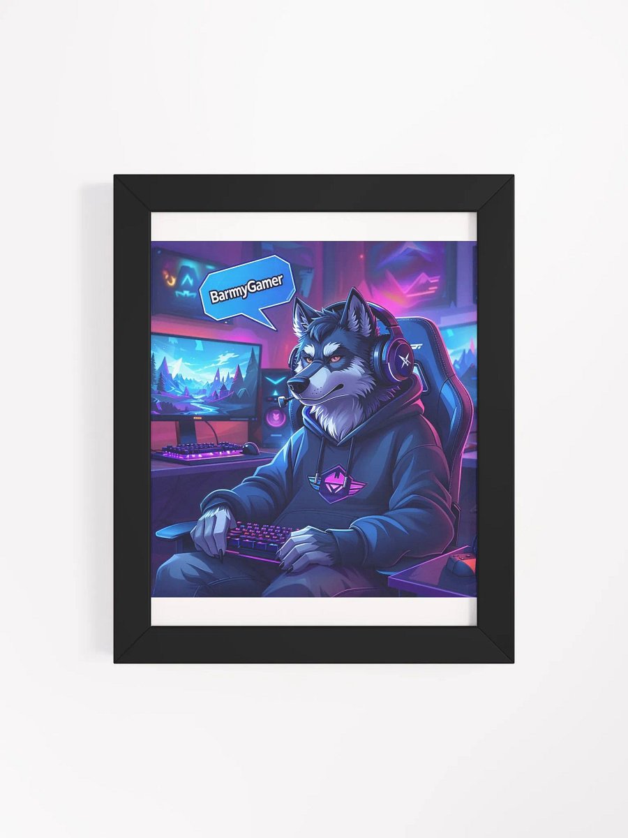 BarmyGamer's Neon Wolf Gaming Poster product image (33)