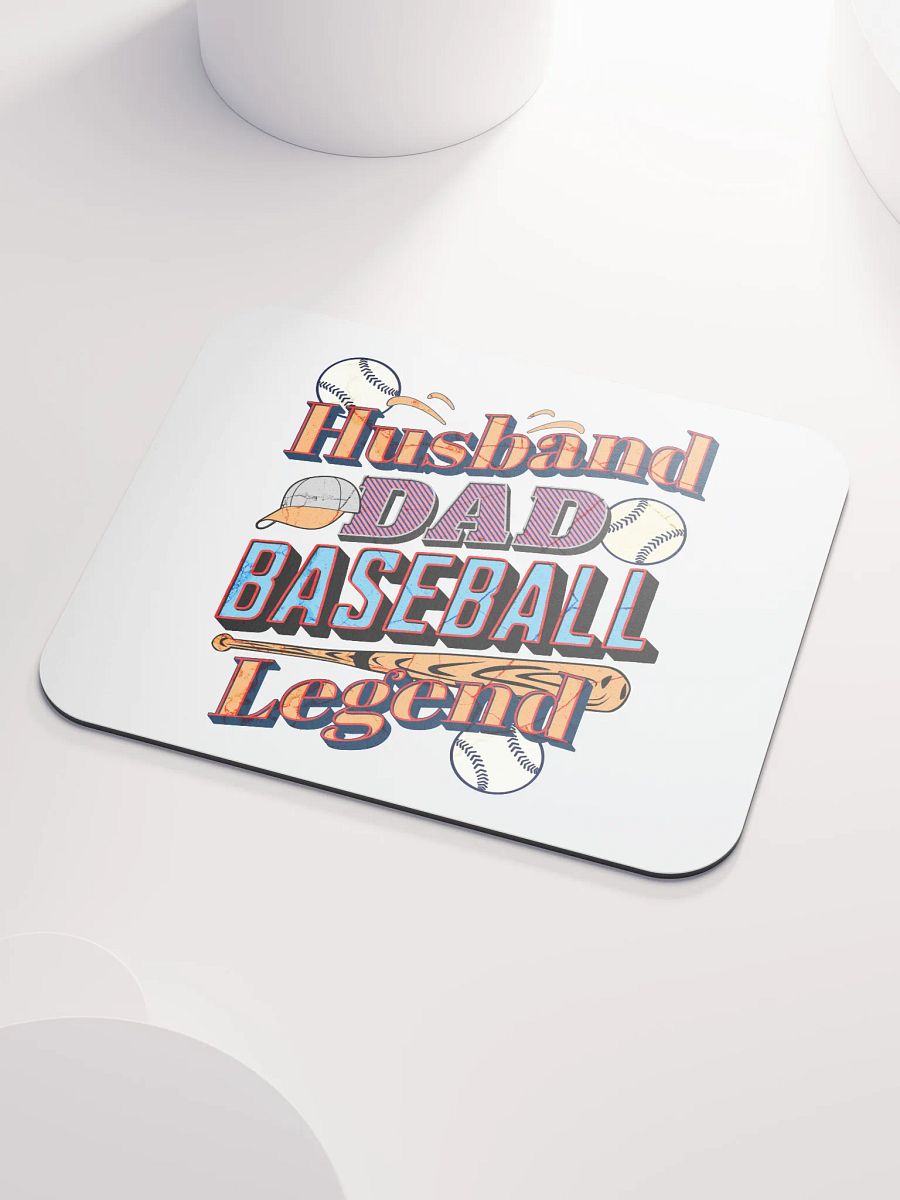 Husband Dad Baseball Legend Mouse Pad product image (3)
