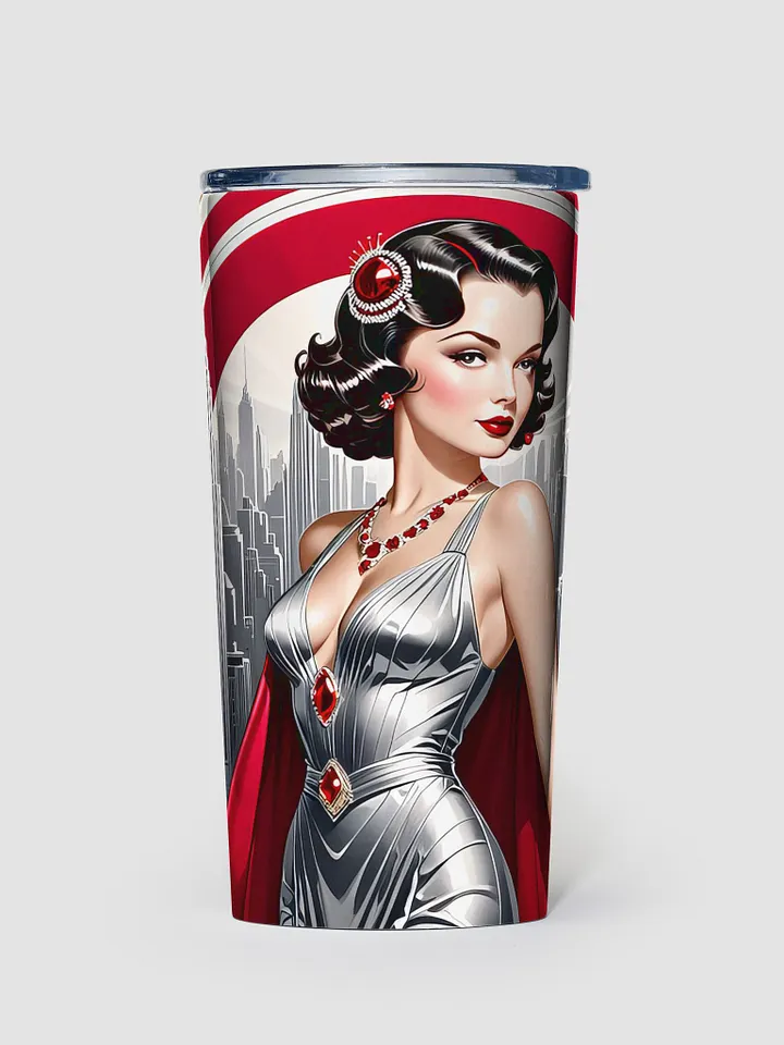 Art Deco Flapper Girl 20 oz Stainless Steel Tumbler - v5 product image (1)