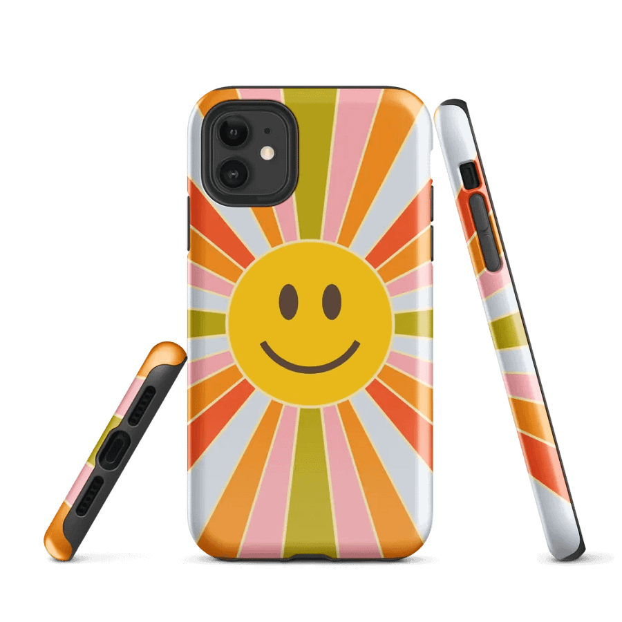 Cheerful Smiley Vibes iPhone® Tough Case product image (1)