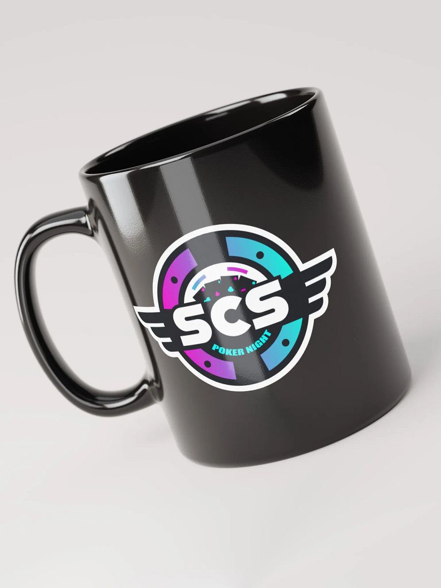 SCS POKER NIGHT GLOSSY BLACK MUG product image (4)