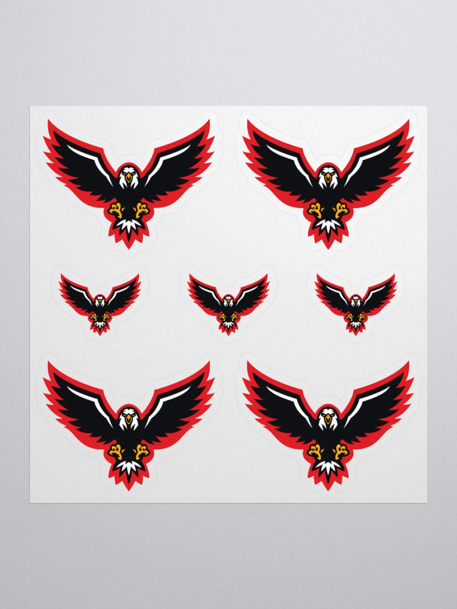Eagle Logo Grid Kiss Cut Stickers product image (2)