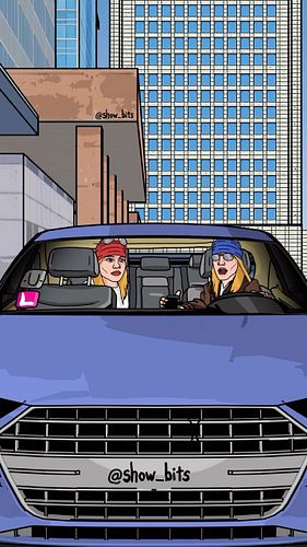 Axl Rose picks up a ride share from Axl Rose... #gunsnroses #axlrose #musicparody #animation #comedy #showbits
