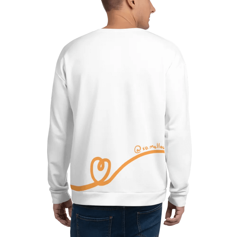 Mellow Ribbon Sweater (White and Orange) product image (3)