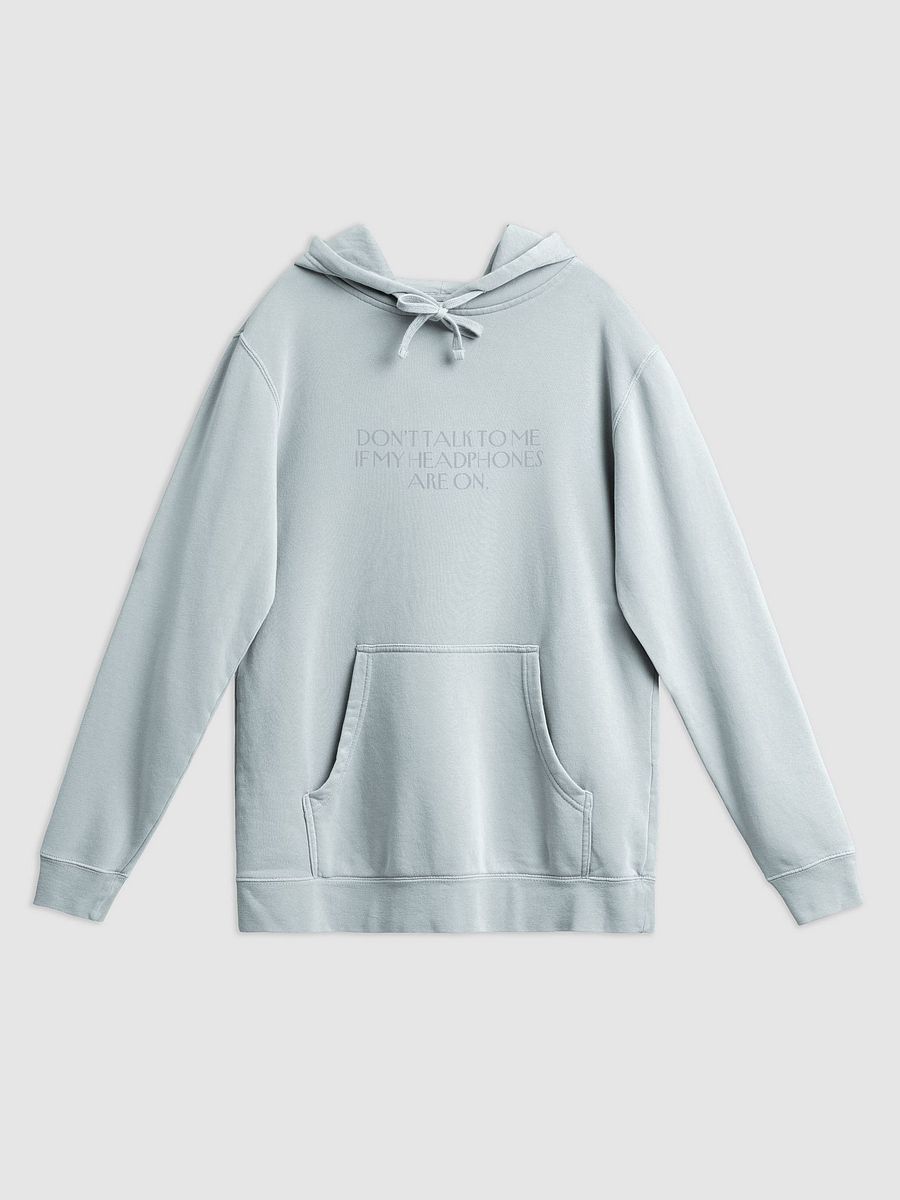 HEADPHONES ON (variant 9) printed pigment hoodie product image (7)