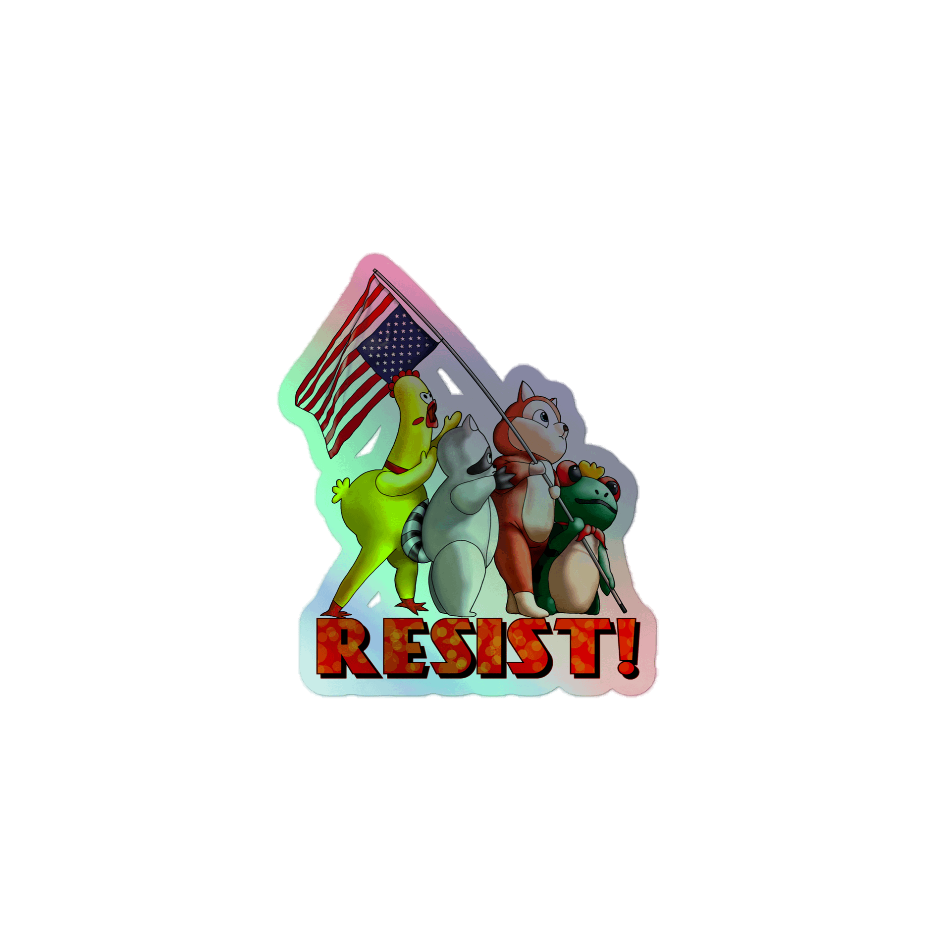Resist! Holo Sticker product image (1)