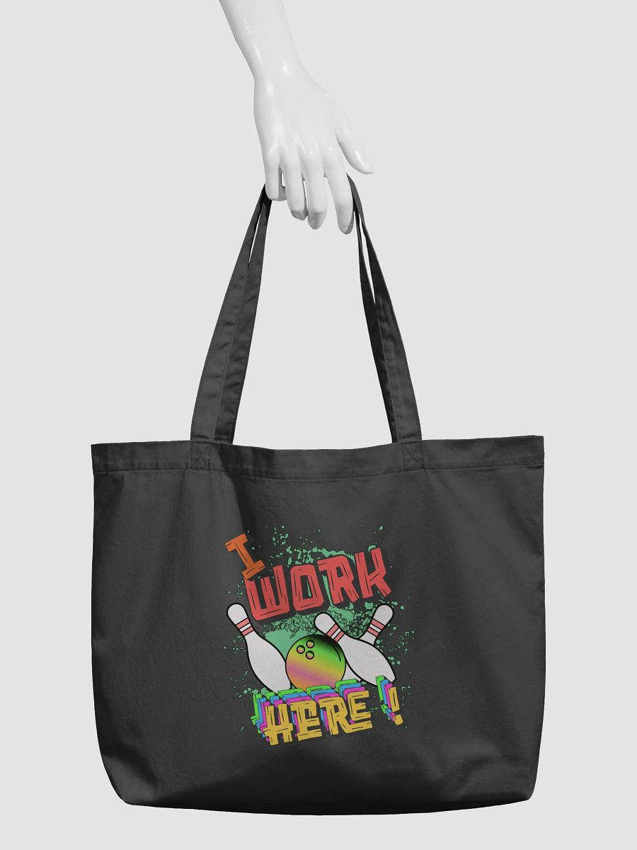 I Work Here Bowling Bold Statement Tote product image (3)