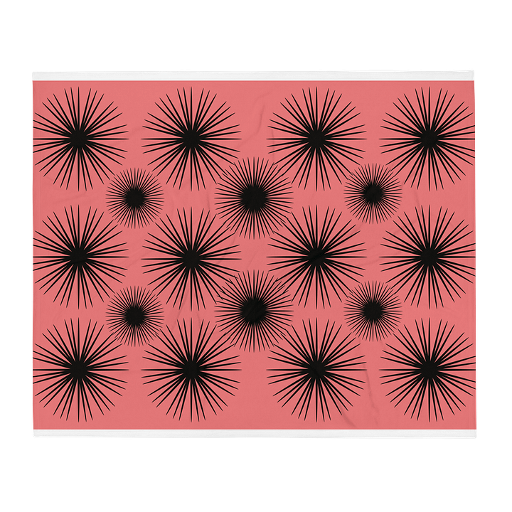 Black Starburst Throw Blanket product image (2)