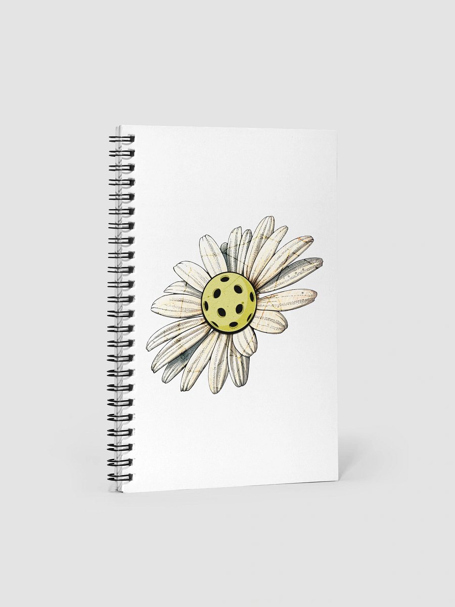 Flower Daisy Pickleball Ethereal Blooms Spiral Notebook product image (2)