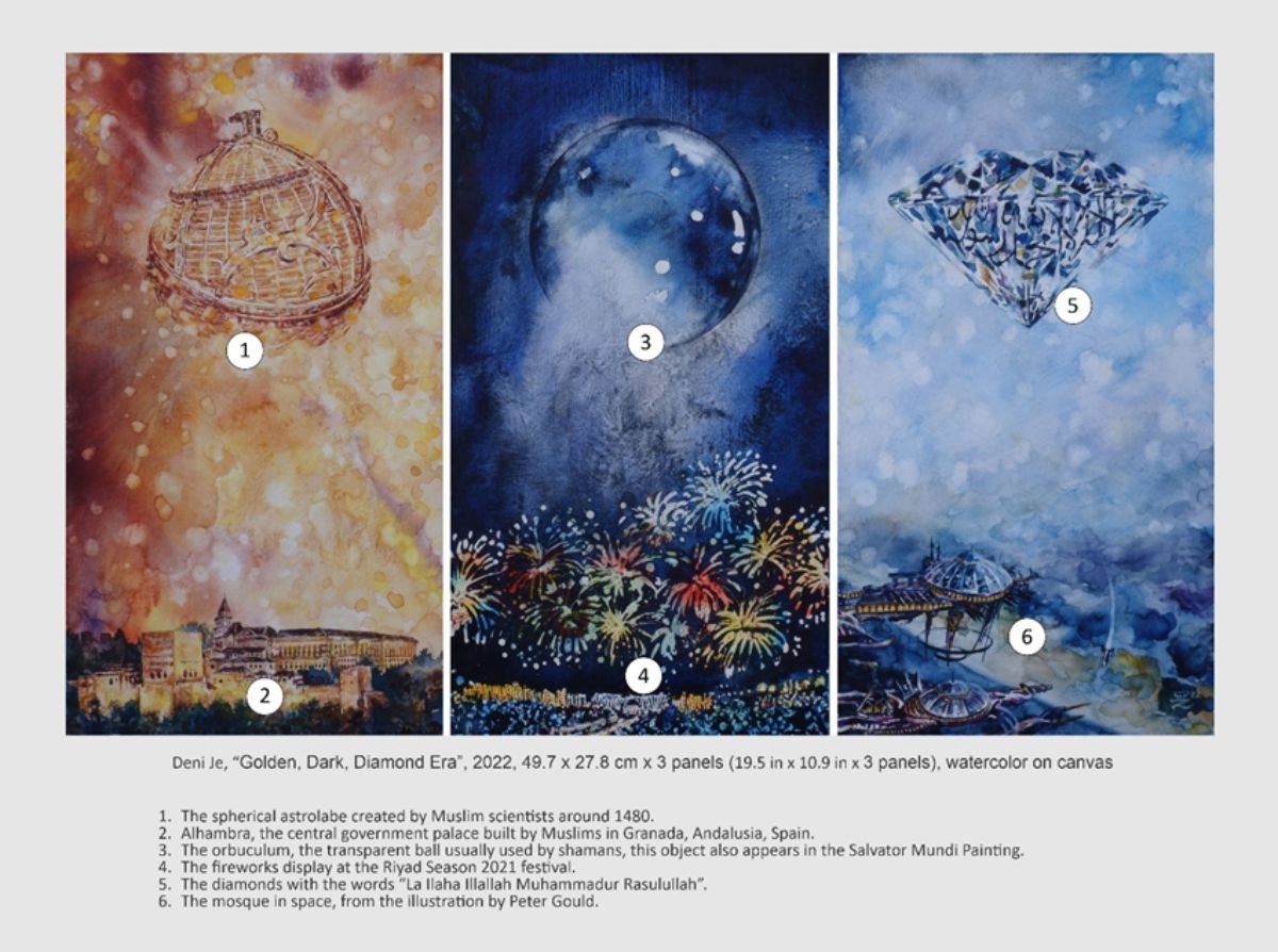 "Golden, Dark, Diamond Era" Painting by Deni Je product image (2)