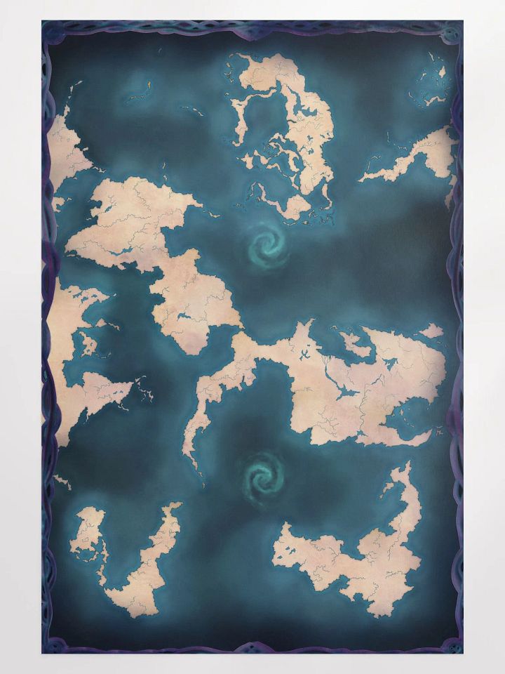 Blank Fantasy World Map product image (1)