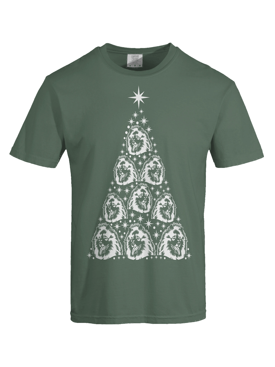 Keeshond Christmas Tree T-Shirt product image (27)