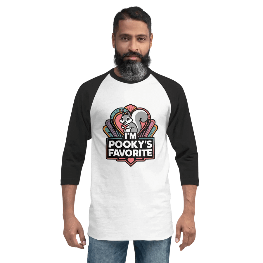 Pooky's Favorite Squirrel Love Raglan Tee product image (2)
