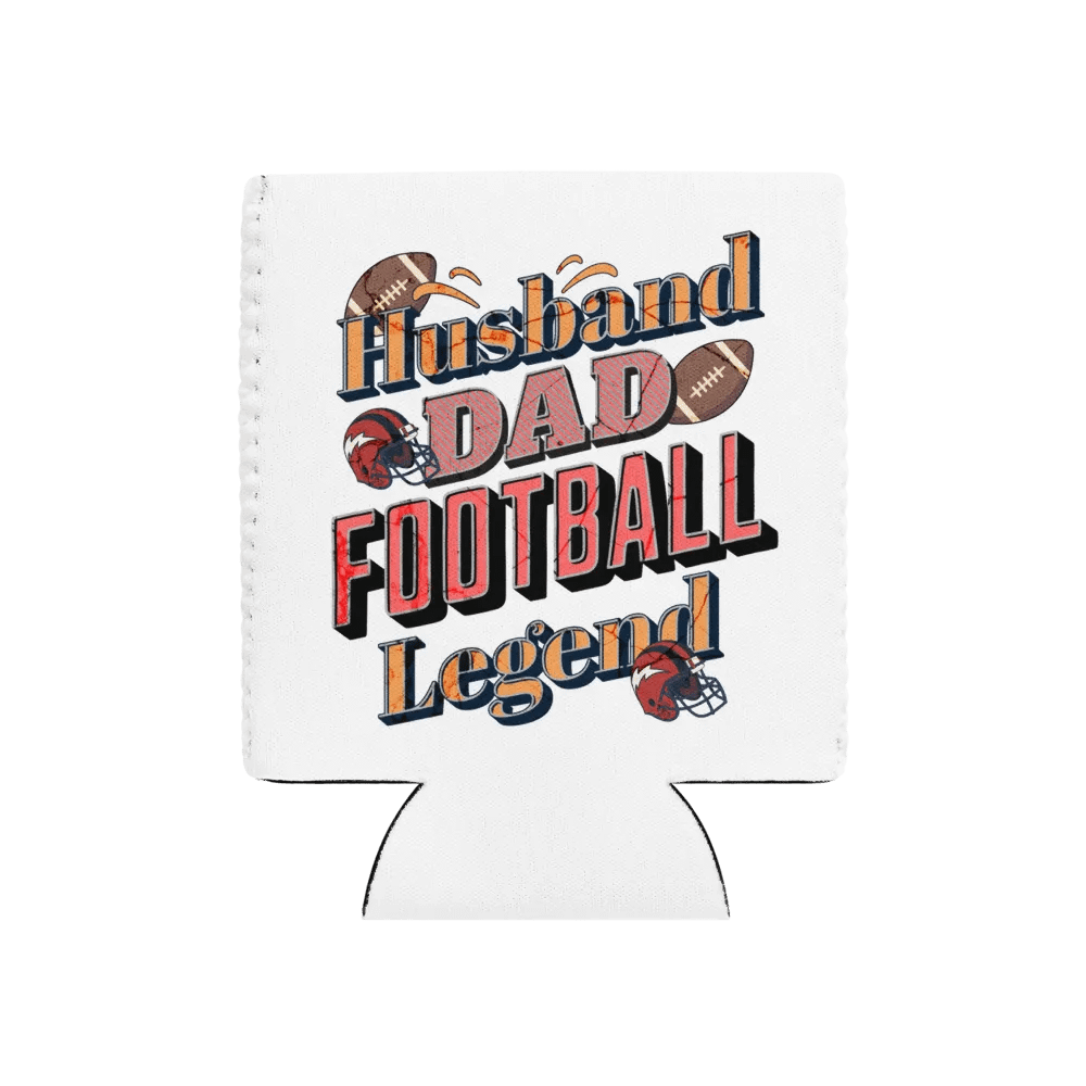 Husband Dad Football Legend Coozie Can Cooler product image (1)