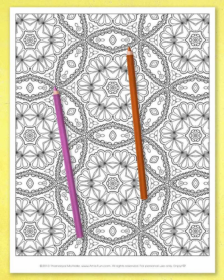 Abstract Patterns Coloring Pages product image (2)